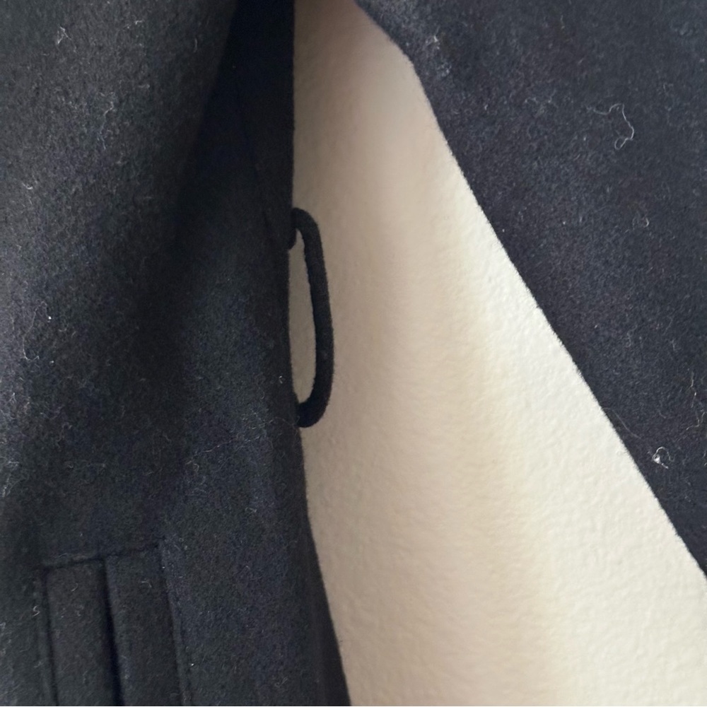 Vince Camuto Fall/Winter Wool Trench Coat Black Size XS - Picture 8 of 11